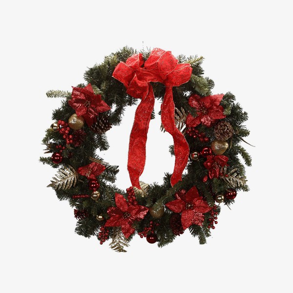 Red Decorated Wreath